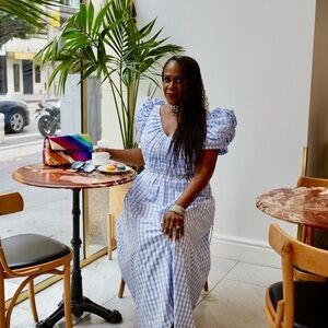 Beautiful Antonio Melani Dress. Gingham print. Worn once.